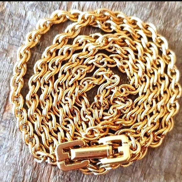 Authentic Vintage Givenchy Gold Necklace - Picture 1 of 6